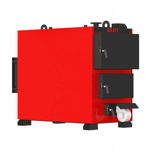 Твердотопливный котел длительного горения KRAFT Prom 200 кВт (жаротрубный теплообменник)
